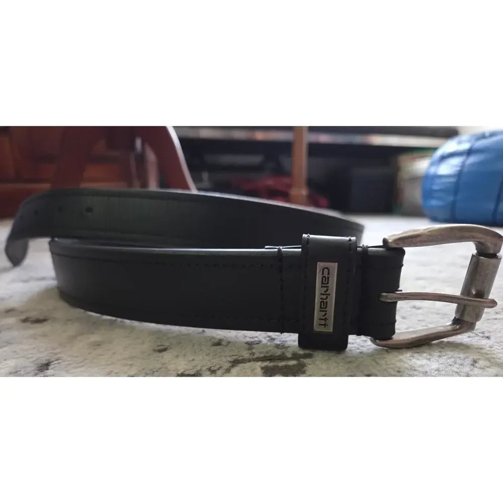 Carhartt Full Grain Leather NWOT Size 42 Buckle Belt Work